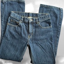 Boys 14 Regular Faded Glory Medium Blue Jeans Adjustable Waist Fast Shipping