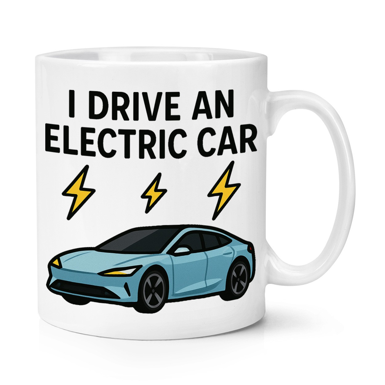 I Drive An Electric Car 10oz Mug Cup Birthday Grandma Grandad Mum Dad