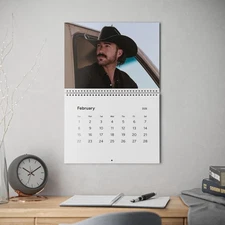Riley Green Standard Wall Calendar 2026, Country Music Fans Gift