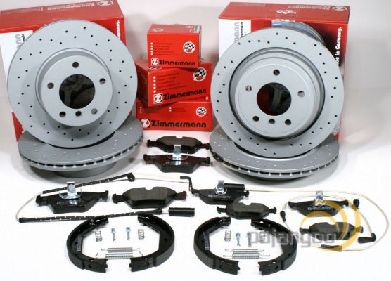 Zimmermann Sport Bremsen Set Ø 300 Mm + Ø 294 Mm Vorne + Hinten FüR BMW 3Er E46-image