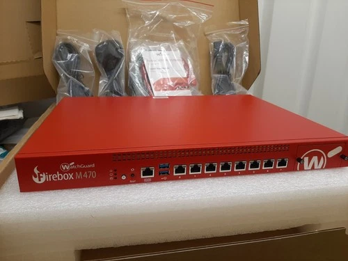 WatchGuard Firebox M470 Firewall WL6AE8 - in box with cables, etc.