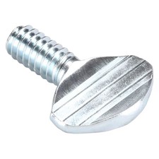 Thumb Screw, 1/4"-20 Thread Size, Spade, Zinc Plated Steel, 0.48 to 0.52 in Head