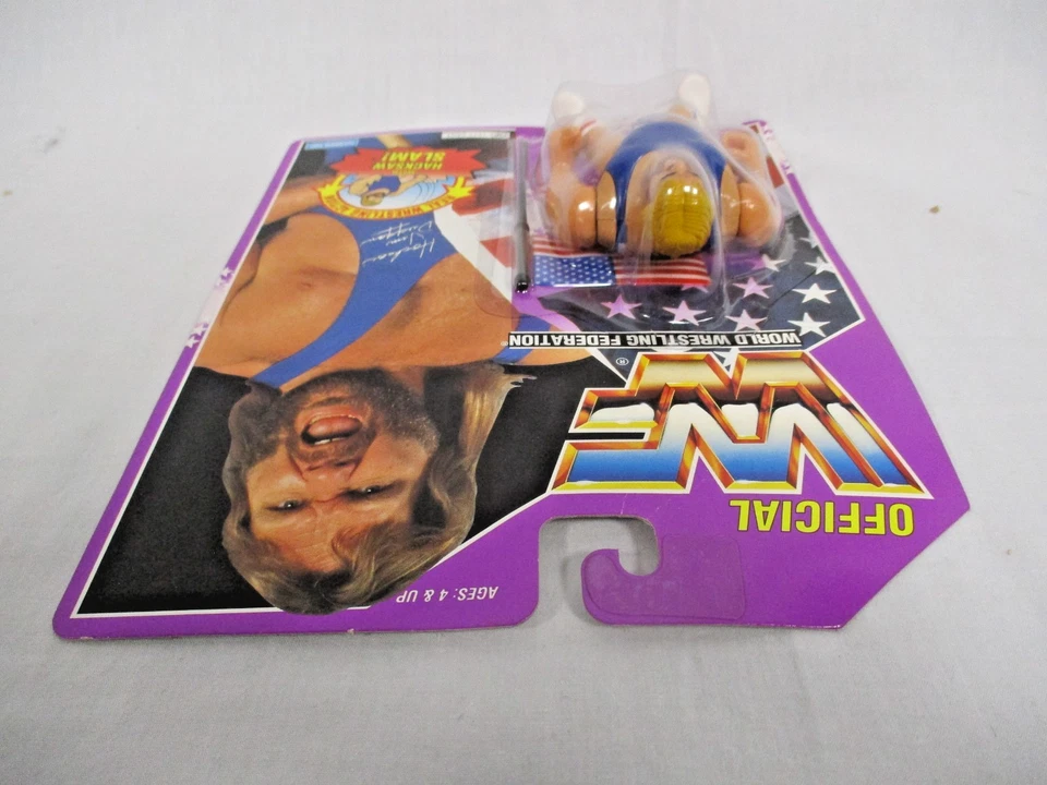 De colección Luchador WWF Hacksaw Jim Duggan con Hacksaw Slam Nuevo en Caja 1993 Hasbro SELLADO Foto 4 de 4