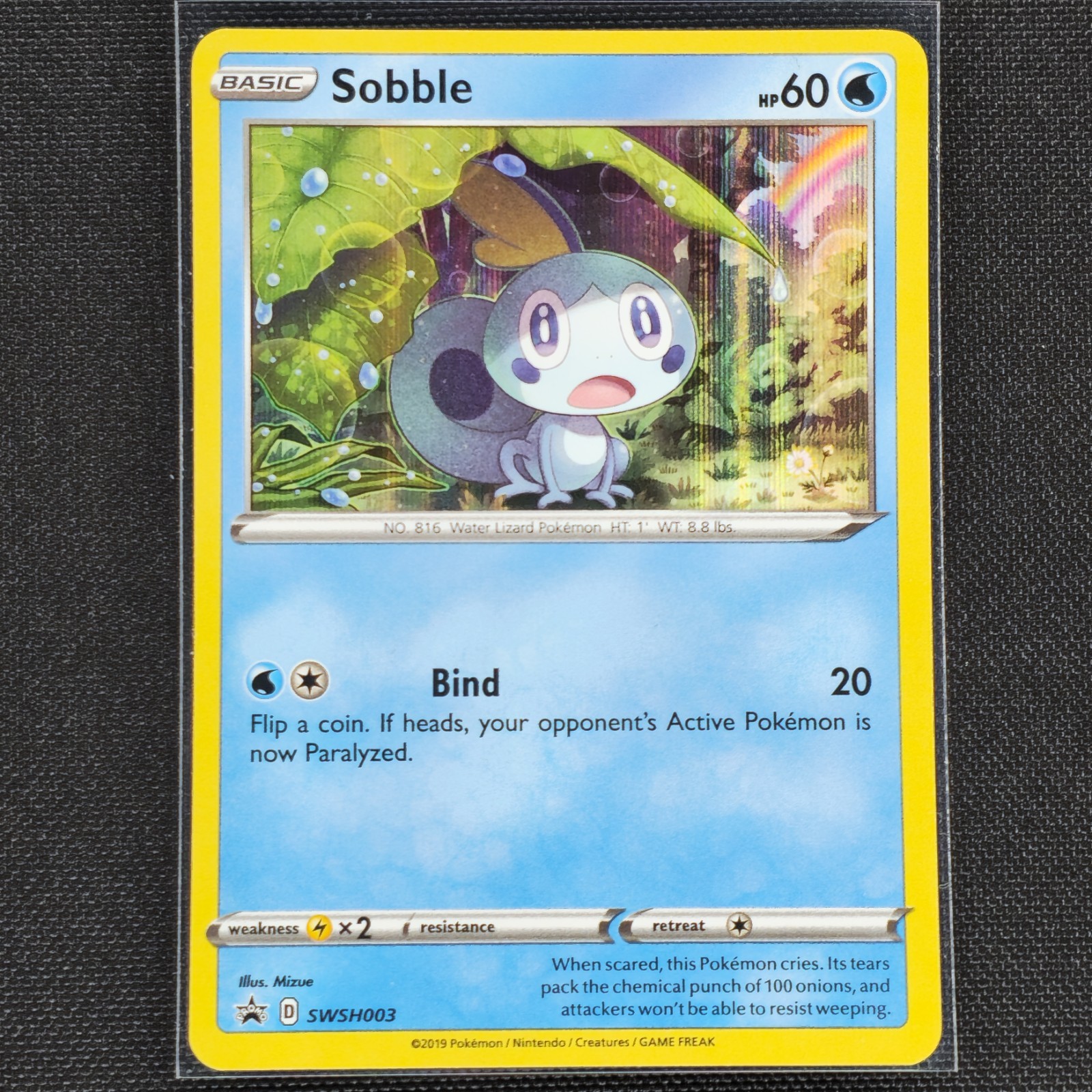 Sobble - SWSH003 - Black Star Promo - S&S - Pokemon Card - NM/M