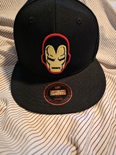 NEW Lids Exclusive Marvel Iron Man 60th Anniversary Comic UV Snapback Hat Youth