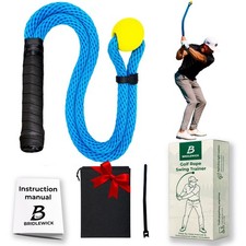 Golf Rope Swing Trainer - Weighted Rope with Ball, Improve Swing Speed, Tempo...