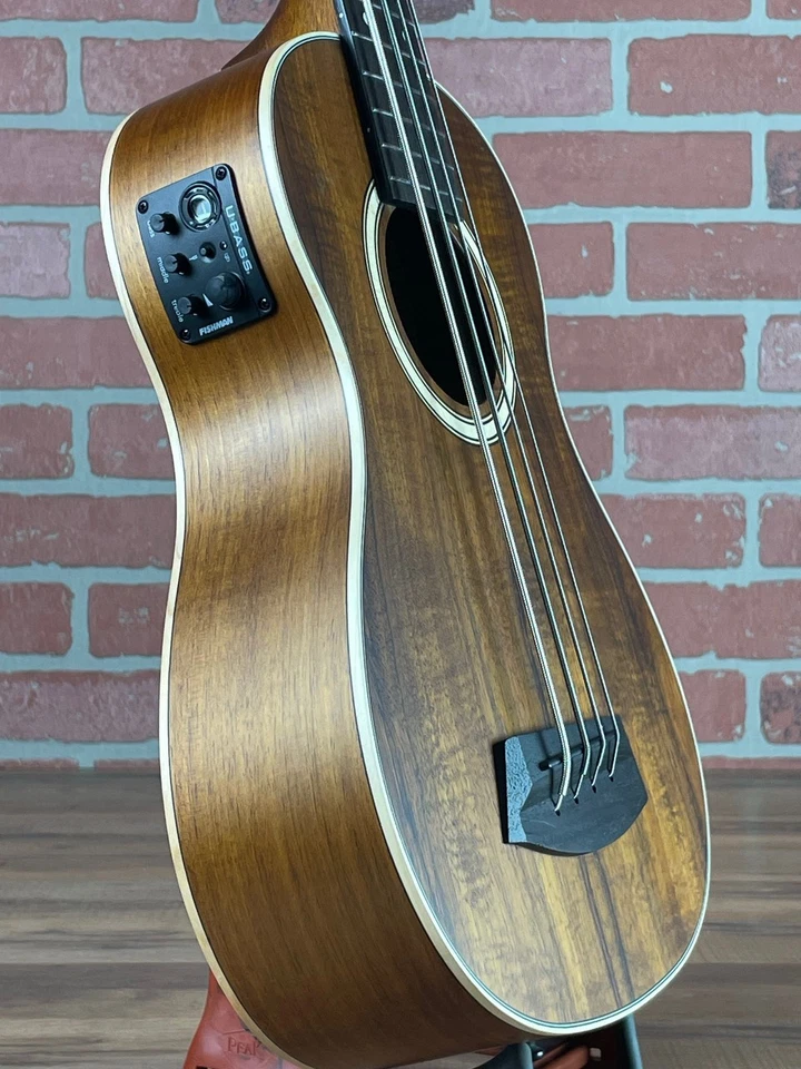 Kala Solid Hawaiian Koa Top Acoustic-Electric U-Bass - Image 4 of 4