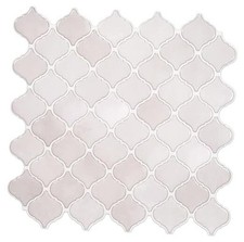 Arabesque Peel and Stick Backsplash, 12 X12 Backsplash Tile for Pink Grey