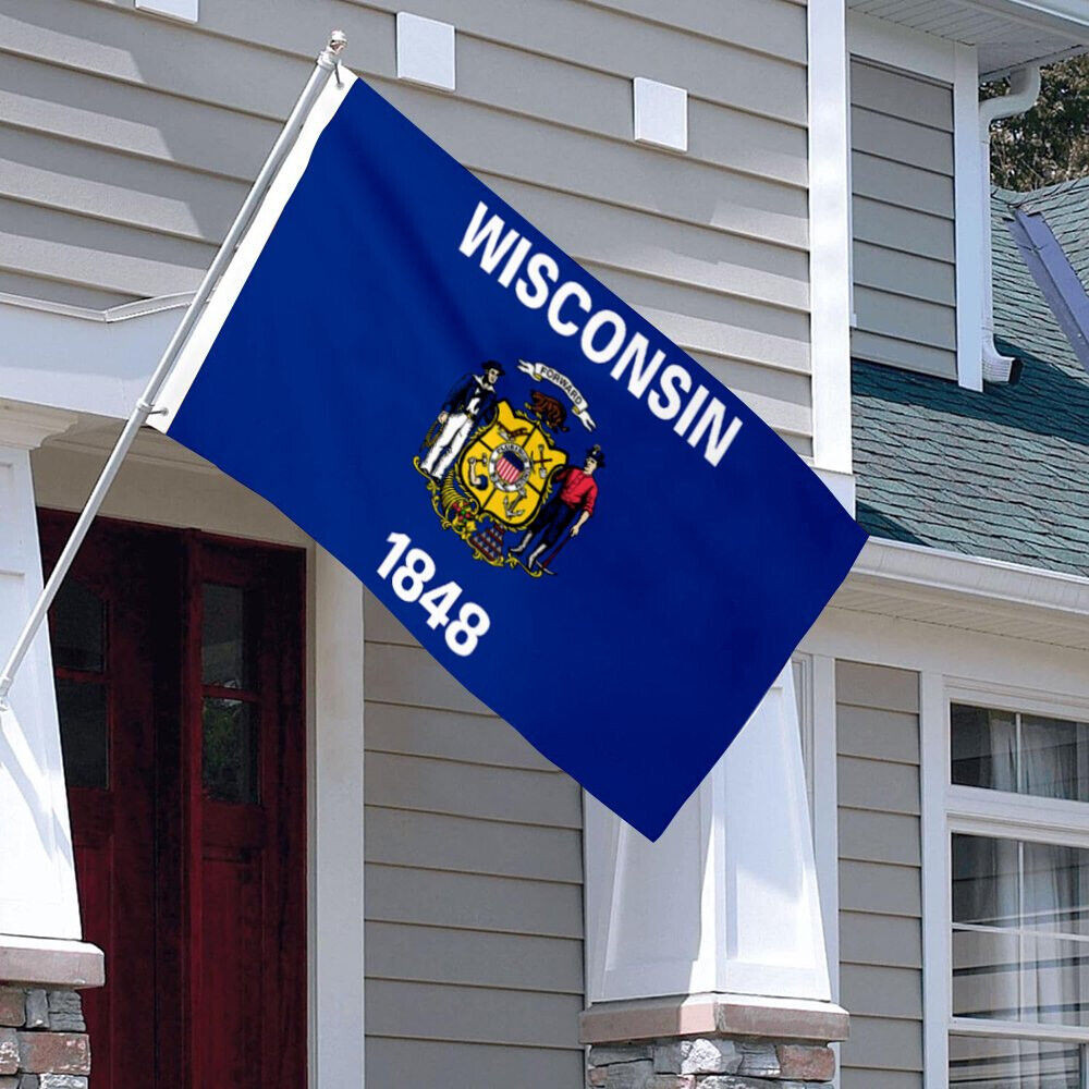 NEW WISCONSIN 3x5ft FLAG new superior quality fade resist flag us seller