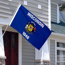 NEW WISCONSIN 3x5ft FLAG new superior quality fade resist flag us seller