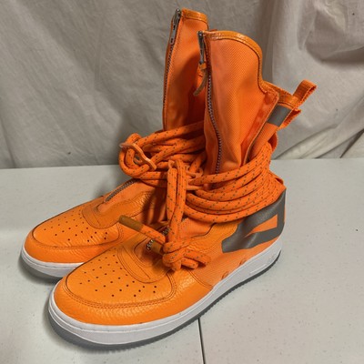 NIKE SF Air Force 1 - HIGHS Total Orange AA1128-800 Athletic Shoes US 10.5