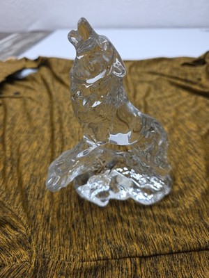 Princess House Germany 24% Lead Crystal WONDERS OF THE WILD Wolf 6.5'' Figurine