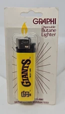 Vintage Scripto San Francisco Giants Disposable Butane Lighter NOS