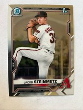2021 Bowman Chrome Draft JACOB STEINMETZ 1st Bowman Arizona DIAMONDBACKS #BDC-83