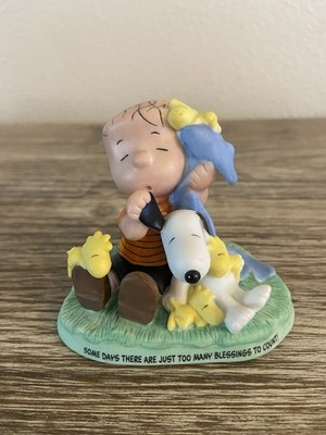 2001 Hallmark Special Blessings Peanuts Gallery Linus,Snoopy,Woodstock 1E/0168