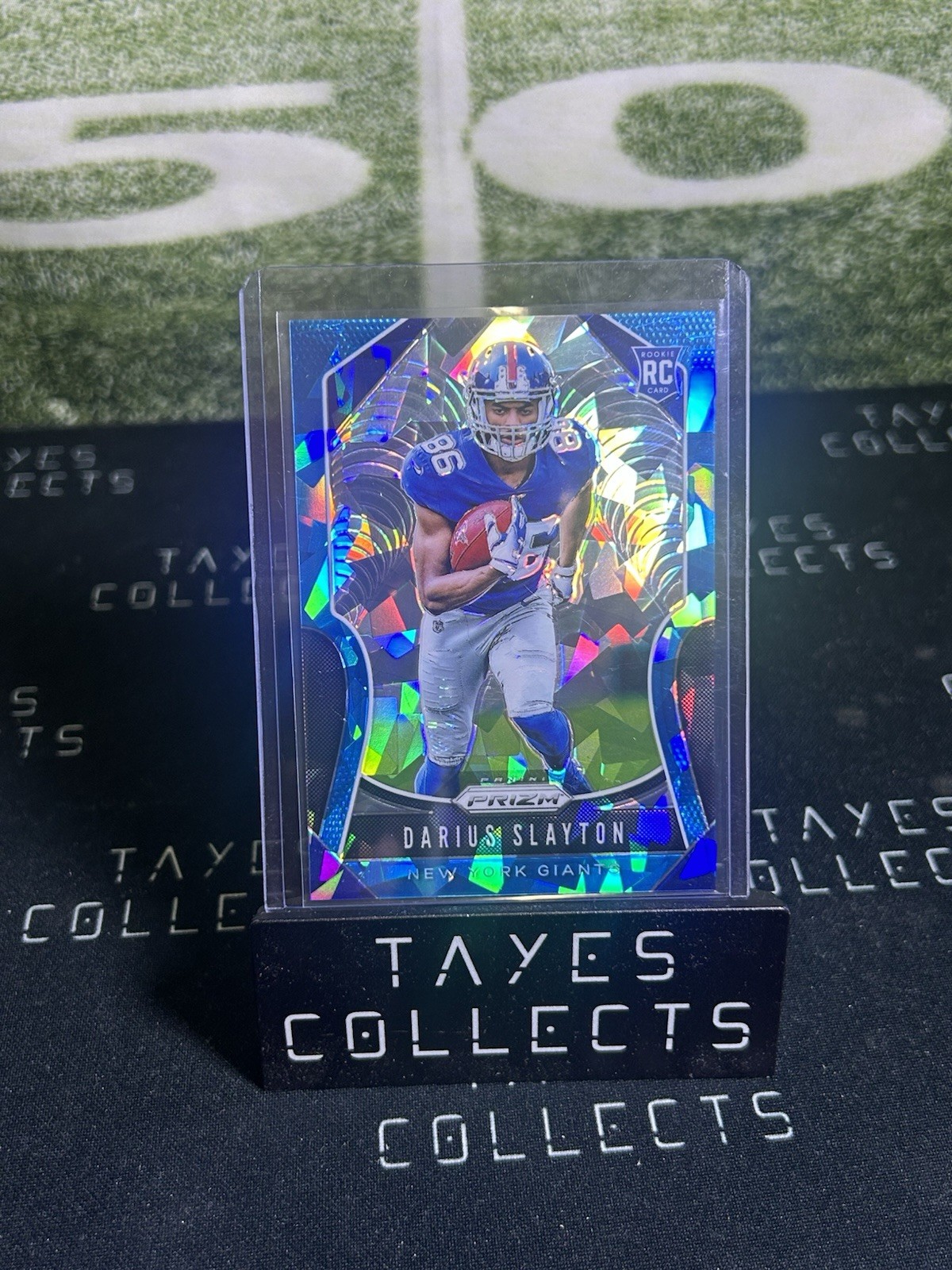 2019 Panini Prizm Rookies Darius Slayton #356 Blue Ice Prizm /99 (RC)