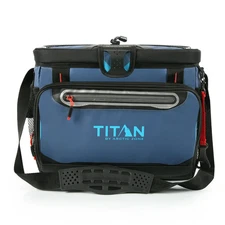 Titan by Arctic Zone 30 Can, 20 Quart Zipperless Soft Cooler, Ocean Blue