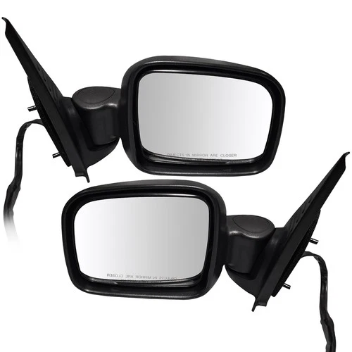 Pair Power Mirrors For Jeep Liberty Left Right Side Textured 2002-2007 Black
