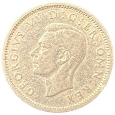 1949 SIXPENCE BRIDAL LUCKY MONEY SHOE