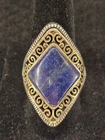 Vintage Designer Barse Sterling Silver And Lapis Lazuli Ring Sz 7