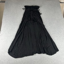 Forever 21 Long black open-front maxi dress Sz M
