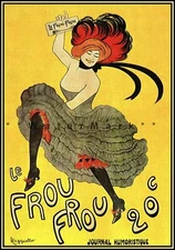 Le Frou Frou 1899 Journal Humoristique Vintage Poster Print French Magazine 
