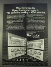 Pubblicità amplificatore e sintonizzatore Panasonic Technics 1977 - SU-7600