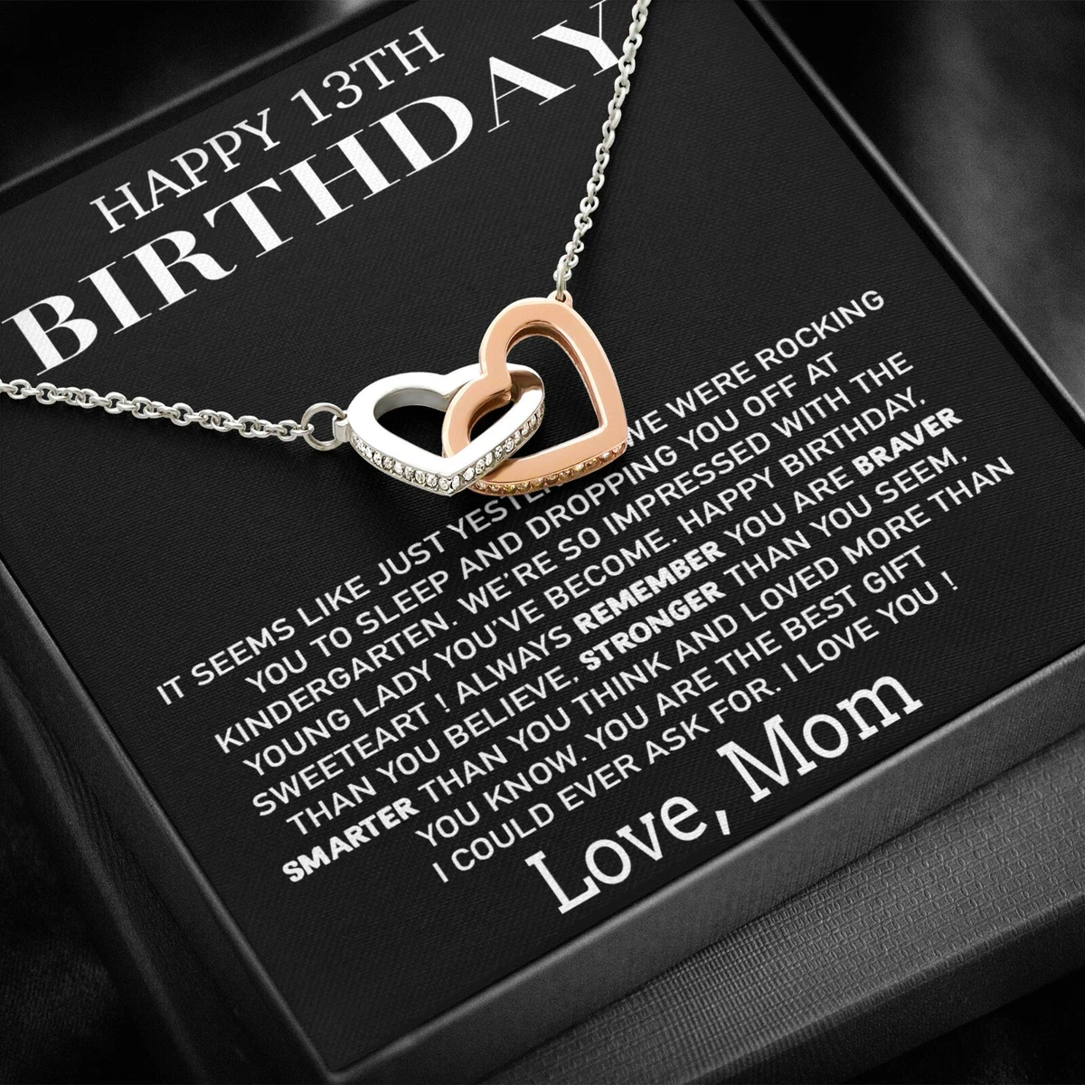 13th Birthday Gift Necklace,13th Birthday Girl, Gift for 13 Year