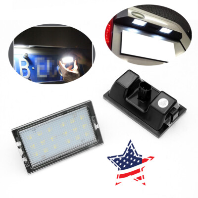 Pair LED License Plate Light for Land Rover Discovery Range Rover Sport Lamps