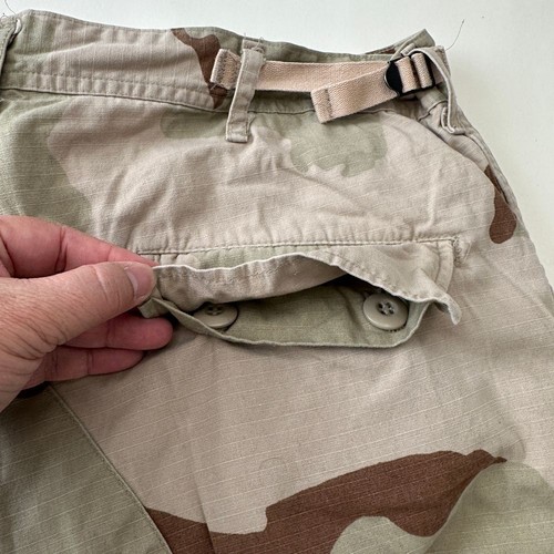 Vtg Desert Camo Cargo Pants Combat Trousers Military Tactical Long Mens 39 Large - 第 6/11 張圖片
