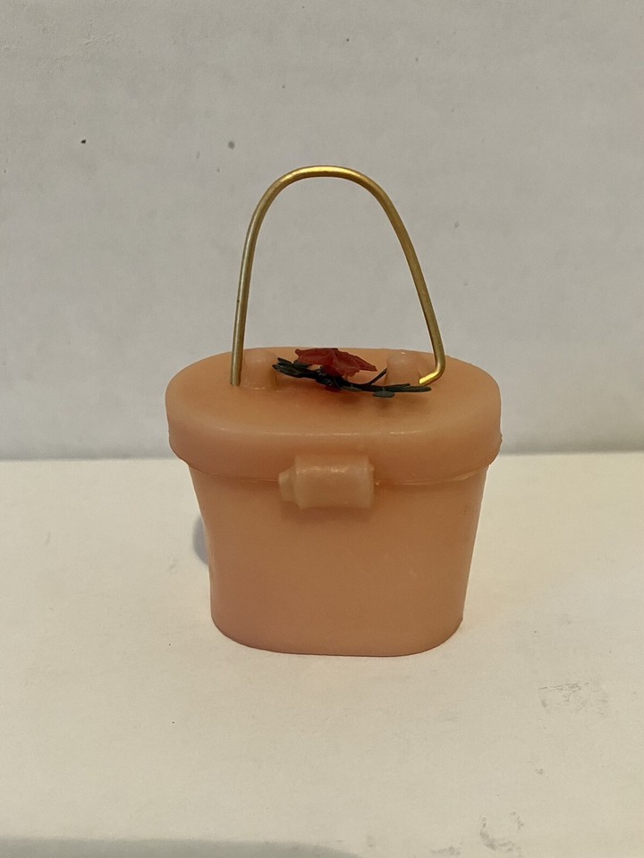 Vintage Rain Mini Hat Box Container Only Stroehmann Bread 1960s