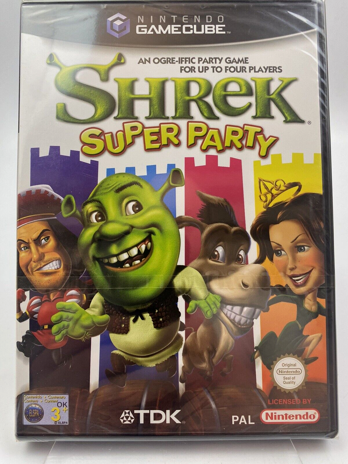 Gamecube Shrek Super Party, UK/Euro Pal, Brand New Factory Sealed