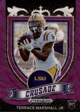 2021 Panini Prizm Draft Collegiate Terrace Marshall Jr. #180 Purple Wave 15F