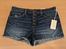 Universal Thread Shortie Shorts High Rise Cutoff Short Raw Frayed Hem Sz 14 NWT