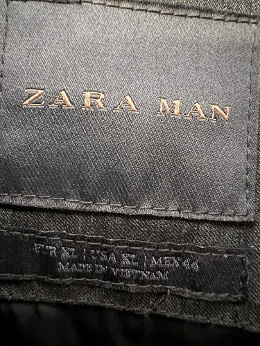 Zara Man Quilted Puffer Vest Mens Size XL Dark Gray - Picture 7 of 9