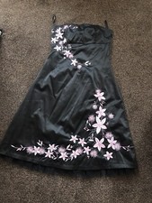 Women/ Girls Janne Noman Embroidery Work Black Dress. Size 12. Never Worn