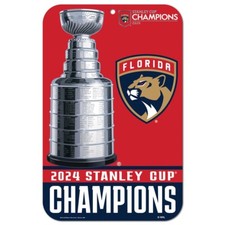 Florida Panthers Wincraft NHL 2024 Stanley Cup Champions 11x17 Sign