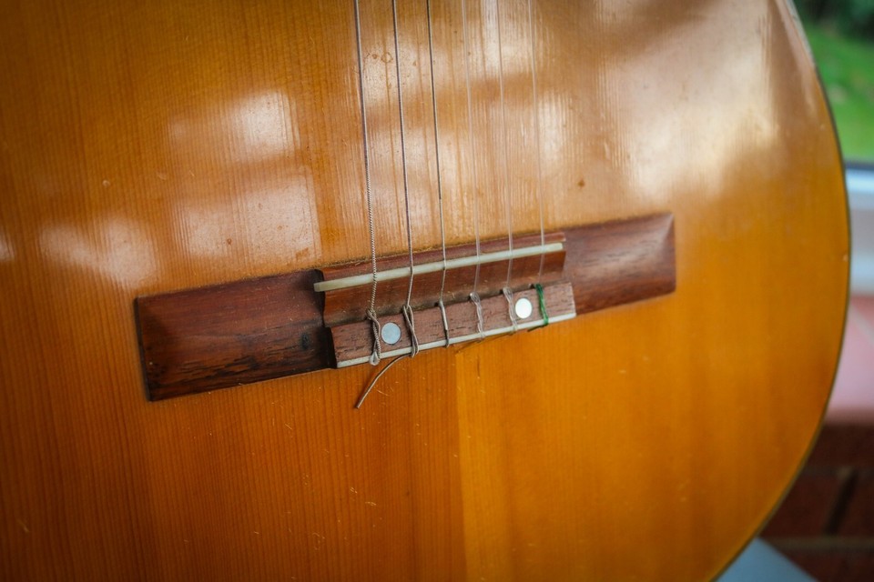 Vintage Spanish Classical Guitar Flamenco Hand Made In Spain