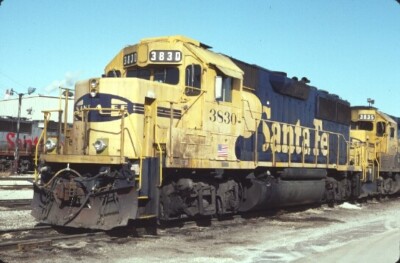 ATSF 3830 GP-50 CHICAGO IL (SANTA FE) ORIGINAL SLIDE 01-29-93 T13-2 | eBay