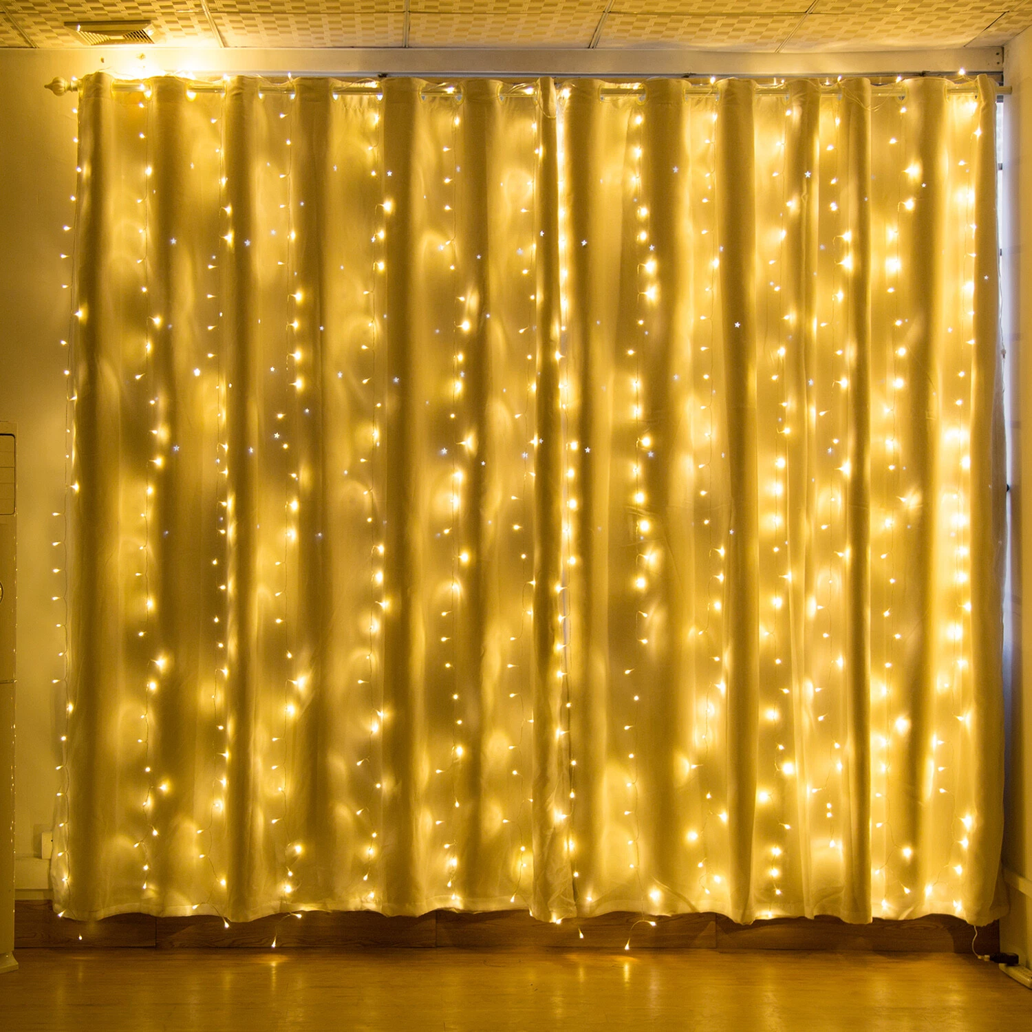 600 LED String Fairy Curtain Light Waterproof Outdoor Garden Party Wedding Decor