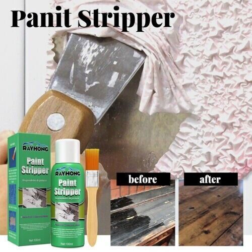 Industrial Strength Paint Stripper & Paint Remover for Metal Wood Glass