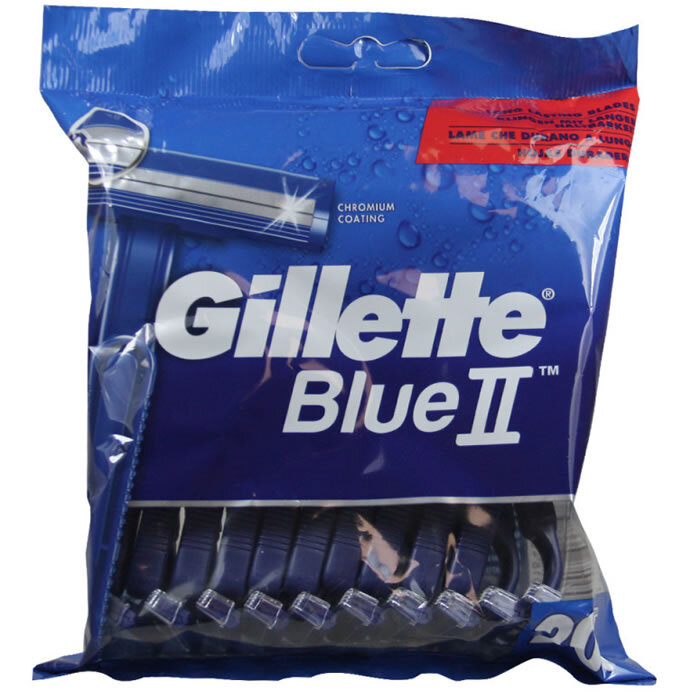 Gillette Blue Ii Disponsable Razors 20 Units