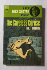 The Careless Corpse by Brett Halliday 1962 Dell Mystery 1st Printing Paperback