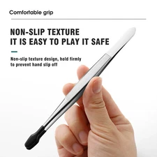 5PCS Entomology Forceps Set Stainless Steel Precision Rubber Tip Tweezers NewwCl