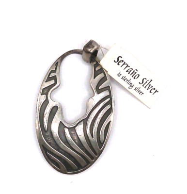 Serrano Sterling Silver 925 Pendant with Mcrae's tags Vintage