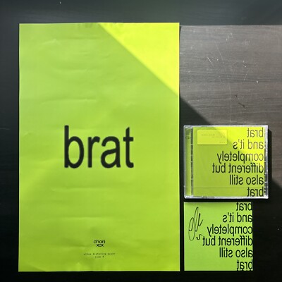 Charli XCX   SIGNED ART Brat and it s completely different but also still brat