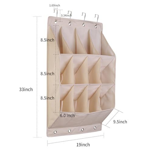 12 tasche sopra la porta organizer per scarpe grandi tasche a rete con