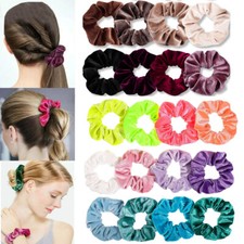 12Pcs/Set Velvet Hair Scrunchies Elastic Hair Bands Ponytail Holder Hair Ring US