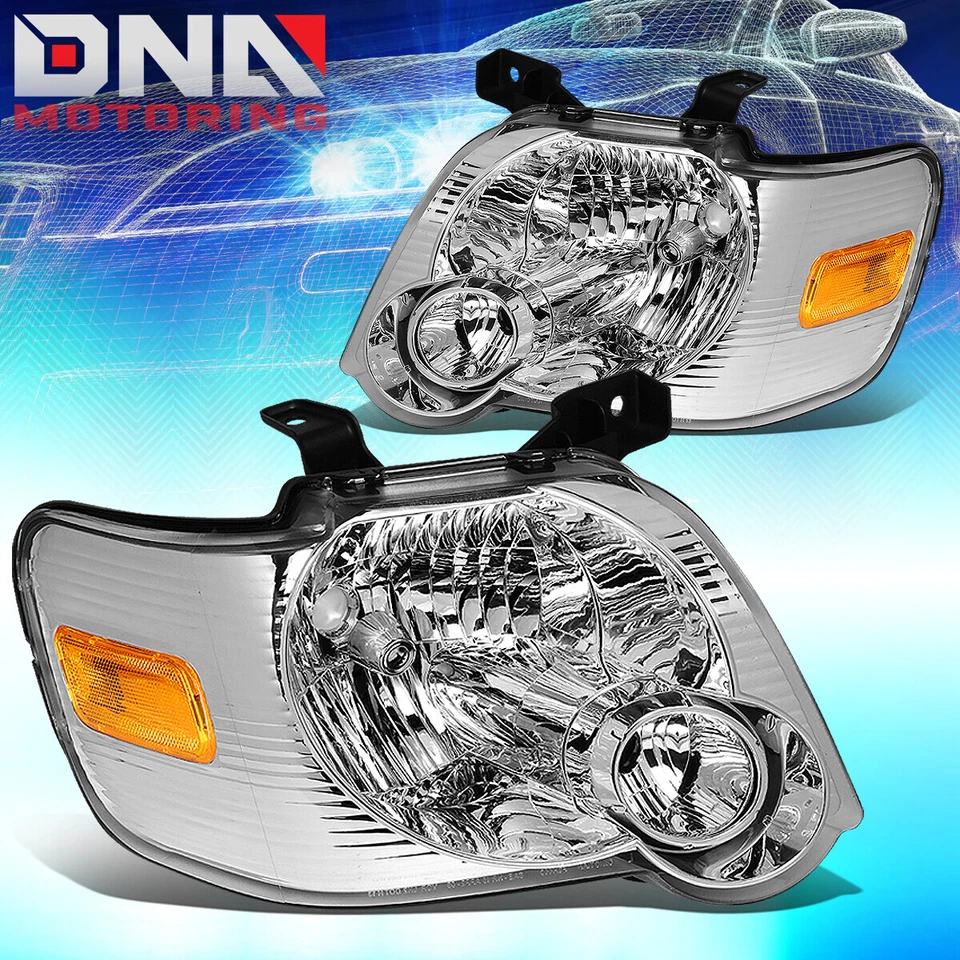 PARA FORD EXPLORER/SPORT TRAC 2006-2010 FAROS DE CRISTAL CON KIT LED ESTILO SLIM Foto 2 de 4