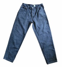 Vtg Levi's 560 Loose Fit Tapered Leg Faded Black Jeans Men 35x33 Made in USA